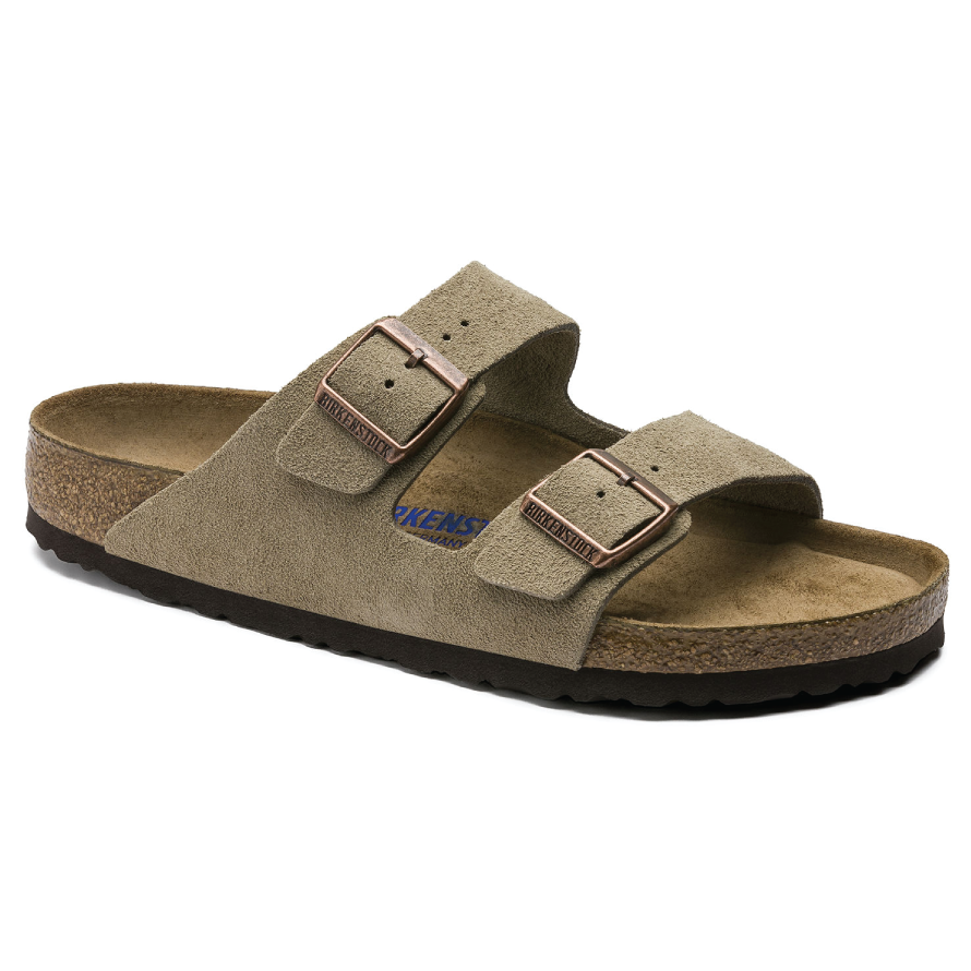 Arizona Suede Taupe Soft Footbed
